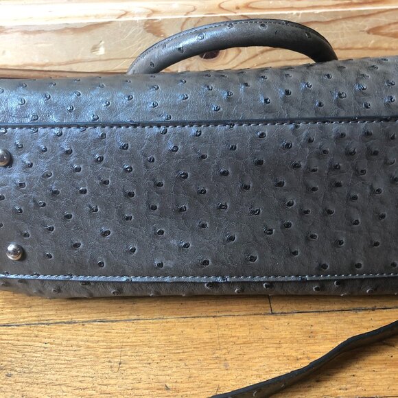 Rare Stauer Embossed Ostrich leather Handbag, New, Never Worn - Picture 7 of 8